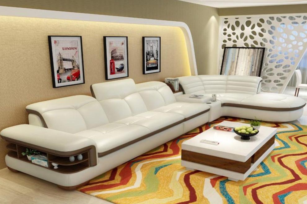 фото дивана белого цвета в интерьере