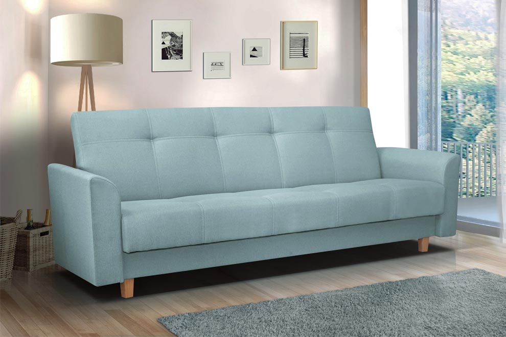 фото прямого дивана в интерьере