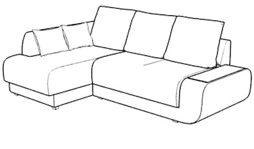 Принцип работы механизма дивана пантограф